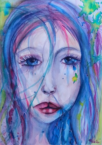 NON PIANGERE by Lucia Luce, Painting for Sale on Singulart