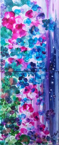 FIORI di NUVOLE- Porcellain by Lucia Luce, 絵画 for Sale on Singulart