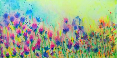 PETALI AL SOLE par Lucia Luce, Peinture en vente sur Singulart