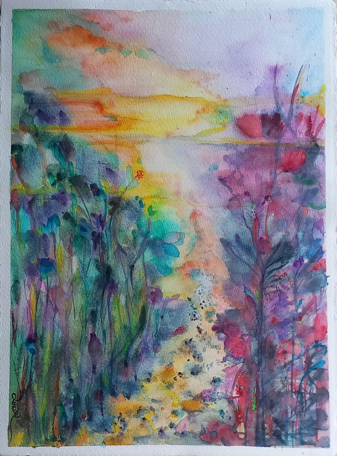 Visione di un Sentiero All'Alba Lucia Luce