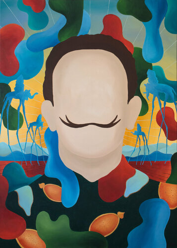 Faces and symbols – Salvador Dalí by Monika Mrowiec, Painting for Sale on Singulart