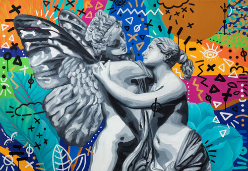 Between Body and Form di Monika Mrowiec, Pittura in vendita su Singulart