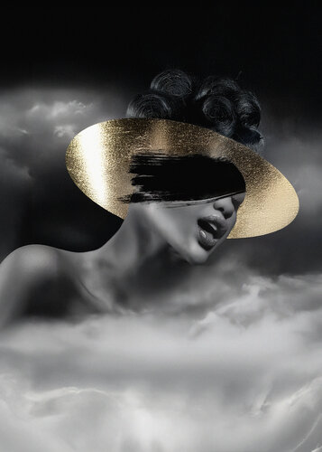 Gold V – Oracle in Clouds di Joachim Bergauer, Fotografia in vendita su Singulart