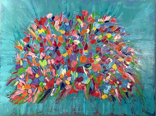 “ Bouquet “ di Liliana Lo Verde, Pittura in vendita su Singulart