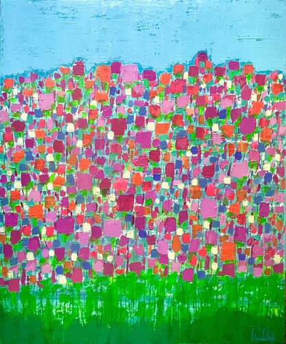 “ Prato Felice “ di Liliana Lo Verde, Pittura in vendita su Singulart