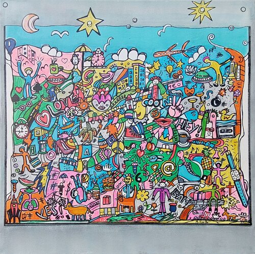 Life and Things I de Manuela Reitz, Pintura a la venta en Singulart