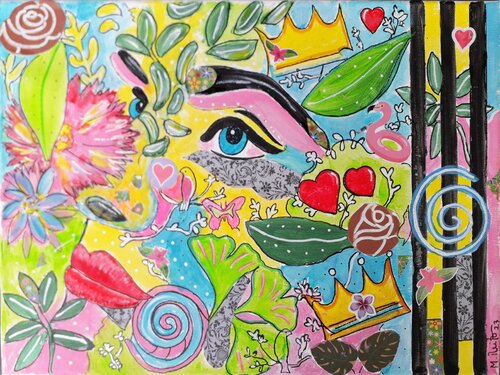 Die Schöne von Manuela Reitz, Malerei kaufen auf Singulart