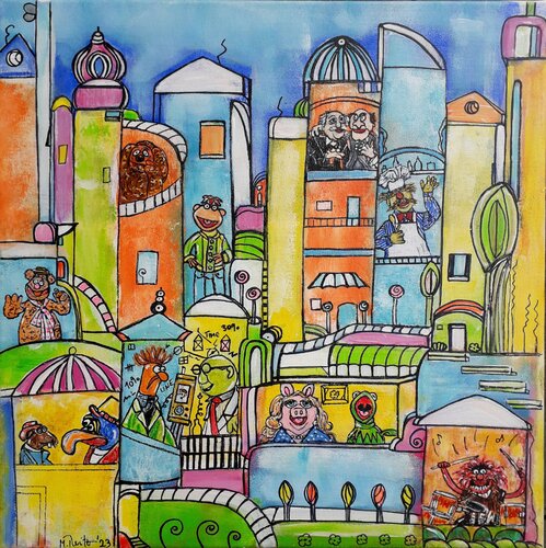 Die Muppets van Manuela Reitz, Schilderij te koop op Singulart