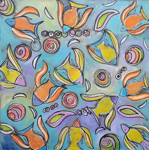 Fishes de Manuela Reitz, Pintura a la venta en Singulart