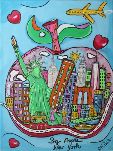 Big Apple - New York von Manuela Reitz, Malerei kaufen auf Singulart