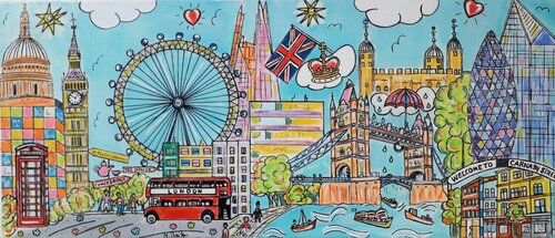 Sightseeing London de Manuela Reitz, Pintura a la venta en Singulart