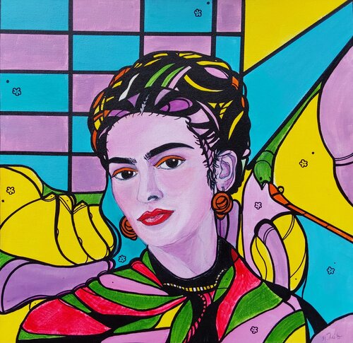 Frida Kahlo van Manuela Reitz, Schilderij te koop op Singulart