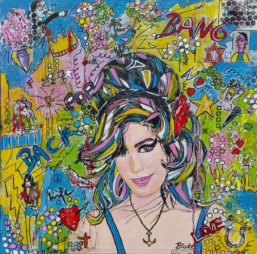 "Amy" Winehouse di Manuela Reitz, Pittura in vendita su Singulart