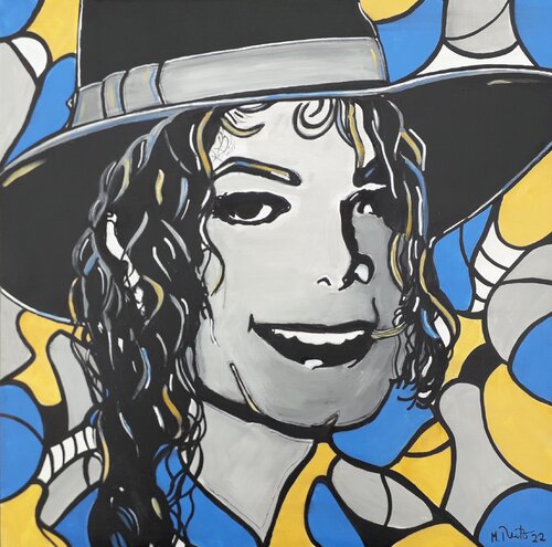 Michael Jackson - The King of Pop van Manuela Reitz, Schilderij te koop op Singulart