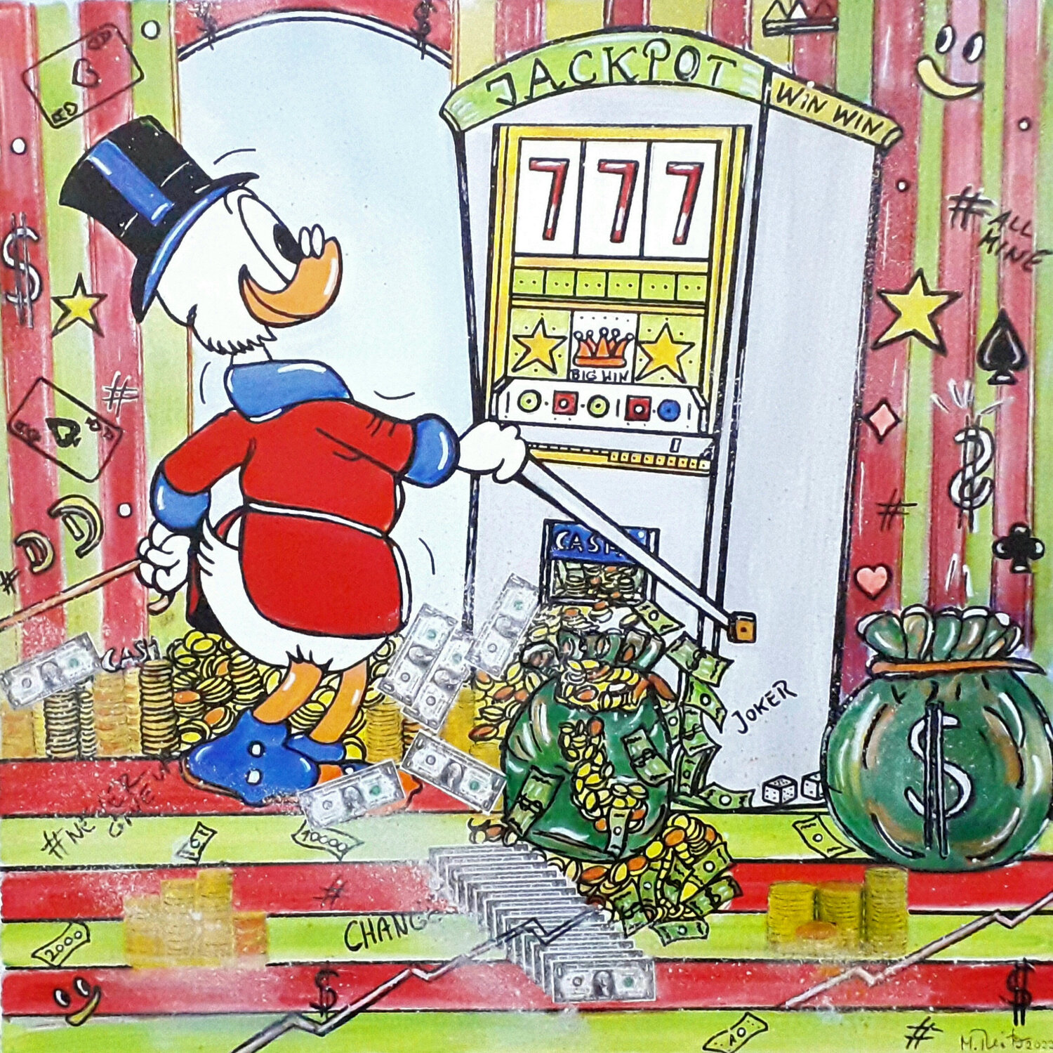 Dagobert Duck und der einarmige Bandit Manuela Reitz