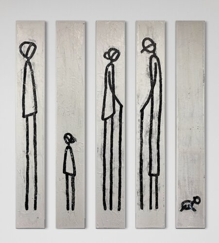 enfamille (set no 3 of 5 pcs) di Grit Peters, Pittura in vendita su Singulart