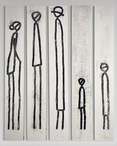 enfamille (set no 1 of 5 pcs) di Grit Peters, Pittura in vendita su Singulart