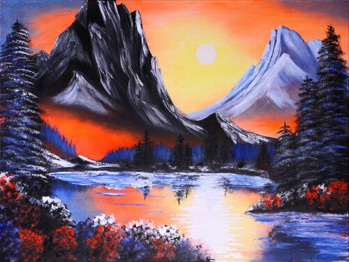 Fire and Ice van Tetiana Surshko, Schilderij te koop op Singulart