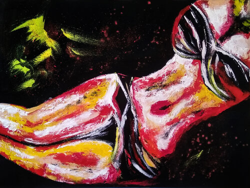 Abstract Nude by Tetiana Surshko, Painting for Sale on Singulart