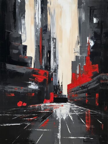 Red City Noir von Tetiana Surshko, Malerei kaufen auf Singulart