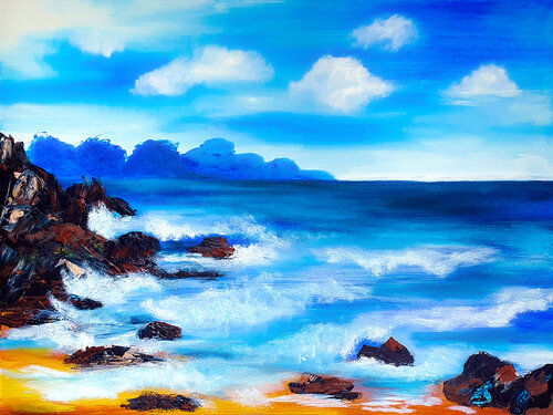 Stormy Sea Voyage van Tetiana Surshko, Schilderij te koop op Singulart