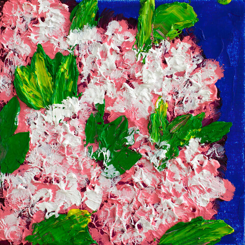Pink Blossom Relief by Tetiana Surshko, 絵画 for Sale on Singulart