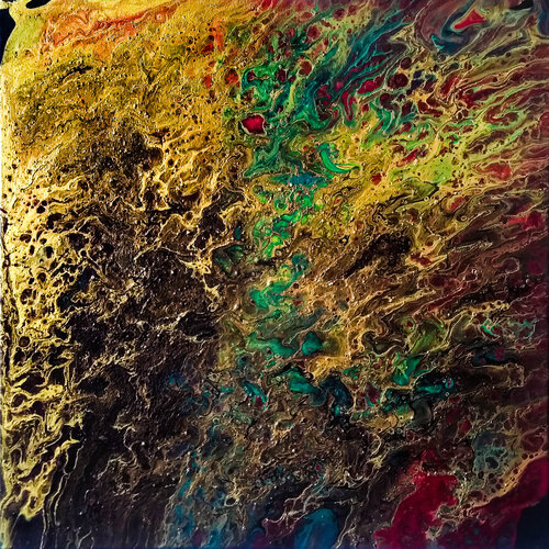 Antique Gold Terrain by Tetiana Surshko, Painting for Sale on Singulart