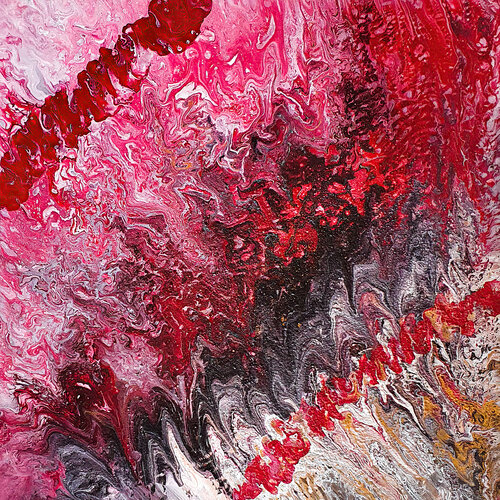Rose Gold Geode Dream von Tetiana Surshko, Malerei kaufen auf Singulart