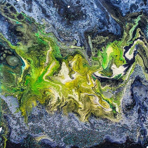 Neon Moss Terrain by Tetiana Surshko, Painting for Sale on Singulart