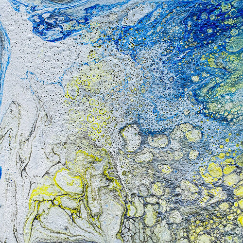 Lemon Azure Cell Drift von Tetiana Surshko, Malerei kaufen auf Singulart
