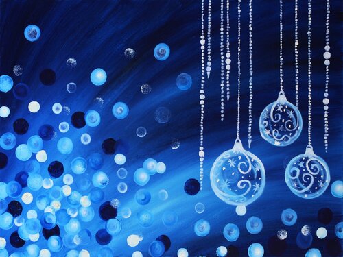 Sapphire Winter Ornaments Tetiana Surshko