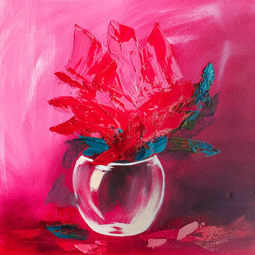 Pink Rose von Tetiana Surshko, Malerei kaufen auf Singulart