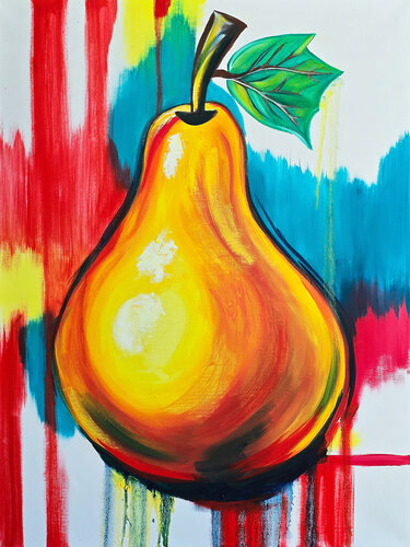 Golden Pop Pear van Tetiana Surshko, Schilderij te koop op Singulart