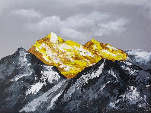 Golden Summit van Tetiana Surshko, Schilderij te koop op Singulart