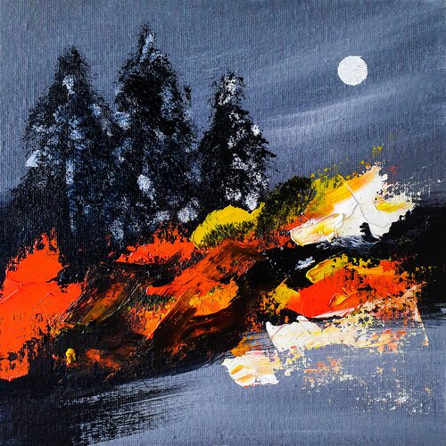 Autumn Glow par Tetiana Surshko, Peinture en vente sur Singulart