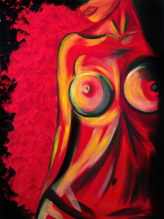 Intense Abstract Nude Tetiana Surshko