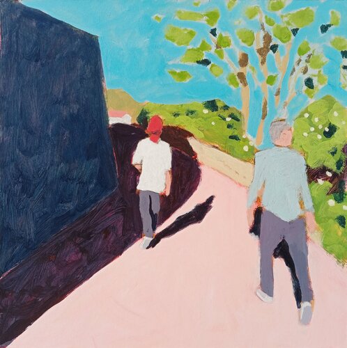 Camminando a Fiesole van Luigi Iona, Schilderij te koop op Singulart