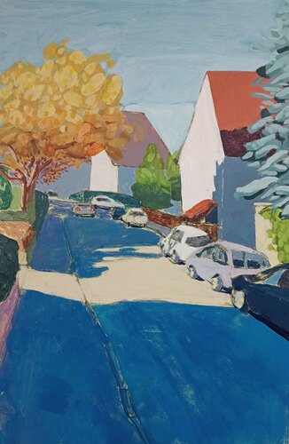La strada per la foresta di Luigi Iona, Pittura in vendita su Singulart