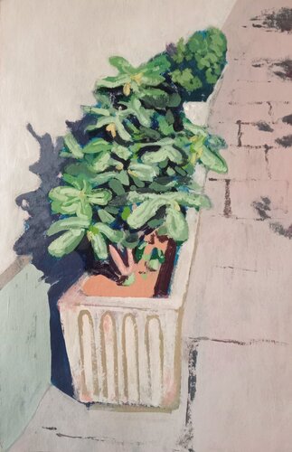 Pianta lungo la strada di Luigi Iona, Pittura in vendita su Singulart