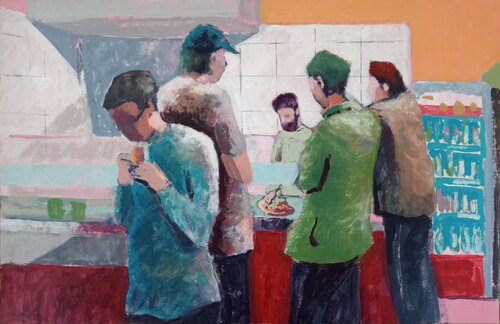 Kebab by Luigi Iona, 油畫 for Sale on Singulart
