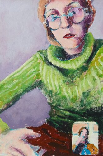 Videochiamata di Luigi Iona, Pittura in vendita su Singulart