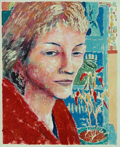 Giada e il peperoncino di Luigi Iona, Pittura in vendita su Singulart