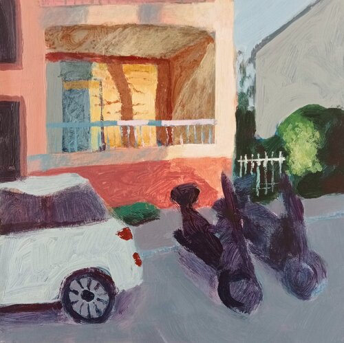 Luce serale condominiale by Luigi Iona, 회화 for Sale on Singulart
