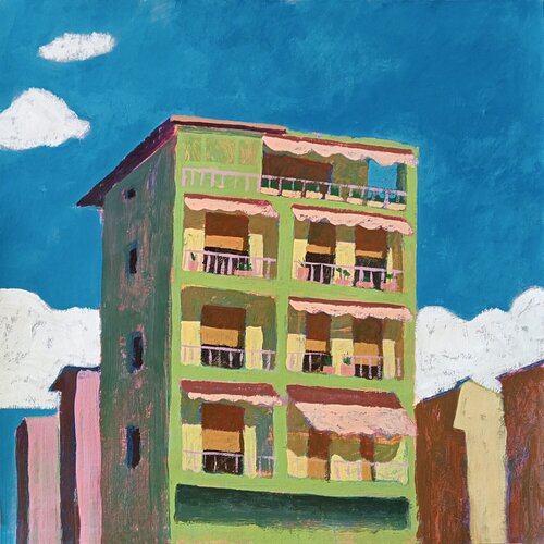 Casa verde van Luigi Iona, Schilderij te koop op Singulart