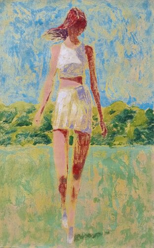 Campo illuminato van Luigi Iona, Schilderij te koop op Singulart
