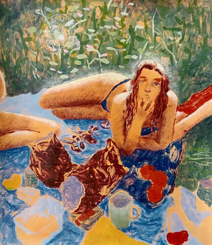Sogni e domande fuori porta par Luigi Iona, Peinture en vente sur Singulart