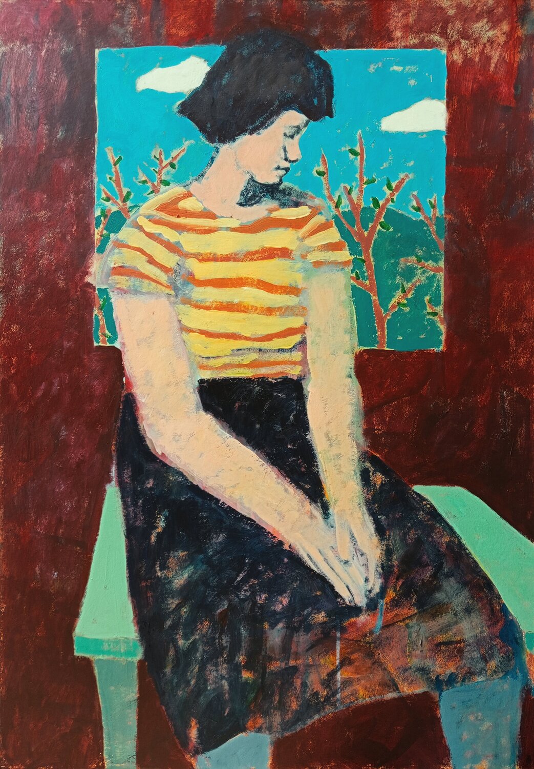 Donna vicino la finestra Luigi Iona
