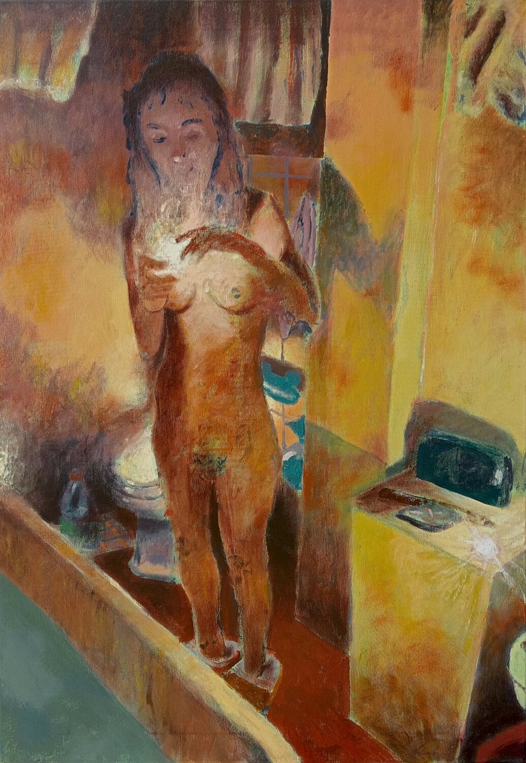 Giada che accende una candela Luigi Iona