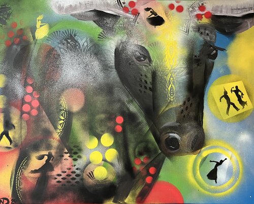 Flamenco di Nicole Adolph, Pittura in vendita su Singulart