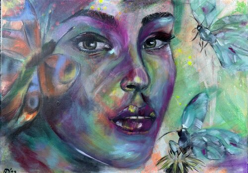 Im Garten I - Serie Zartes aus Öl par Nicole Adolph, Peinture en vente sur Singulart